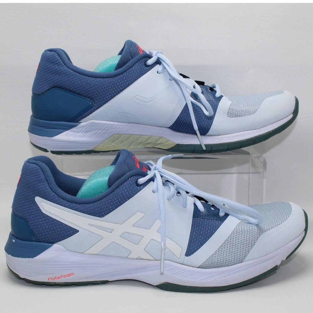 Asics Training FlyteFoam Blue White Women Sneakers 1032A003‎ Size 9.5